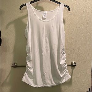 Maternity White Sleeveless Top
